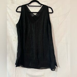 Coldwater Creek women’s dressy Black sleeveless top.          W4
